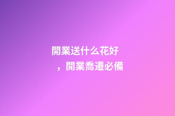 開業送什么花好，開業喬遷必備-第1張-觀點-玄機派